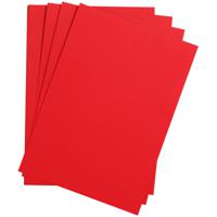 Цветная бумага "Etival color", 500x650 мм, 24 листа, 160 г/м2, ярко-красная, легкое зерно