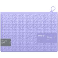 Папка-конверт на молнии "Starlight S", А4, 200 мкм, фиолетовая