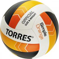 Мяч волейбольный "Torres. Simple Orange", размер 5, арт. V32125