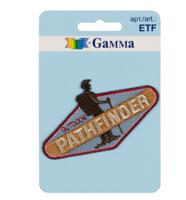 Термоаппликация Gamma №01 "PATHFINDER", 7.6х4.4 см