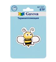 Термоаппликация Gamma №02 "Пчела", 4.9х4.1 см