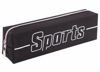 Пенал "Sport", 1 отделение, полиэстер, цвет черный, 19x4х6 см