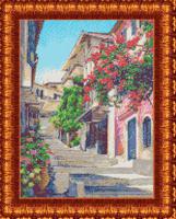 Рисунок на ткани "Улочки Италии", 25,2х35,4 см, арт. КБП-3045