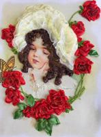 Набор для вышивания лентами Многоцветница "Девочка Таня", 18,5х24,5 см, арт. МЛ-4005(н)