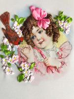 Набор для вышивания лентами Многоцветница "Девочка Светлана", 18,5х24,5 см, арт. МЛ-4008(н)