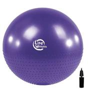Мяч гимнастический, массажный "Lite Weights", цвет: фиолетовый, 75 см, с насосом, арт. BB010-30