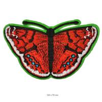 Термоаппликации "Бабочка красная", 12х7 см, 12 штук (количество товаров в комплекте: 12)