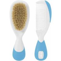 Набор "Baby Moments", расческа и щетка, от 0 месяцев, цвет голубой