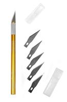 Макетный нож цанговый "Maxwell", цвет: медь, 5 лезвий, арт. TBY.HB-01