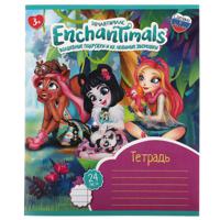 Тетрадь "Enchantimals", 24 листа, линейка