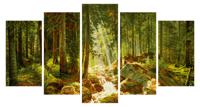 Картина по номерам "Полиптих. Наш лес" (132х72 см)
