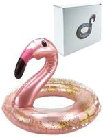 Круг для плавания "Фламинго", с блестками, 55 см