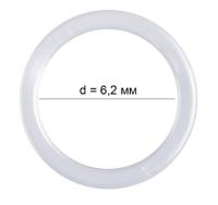 Кольца для бюстгальтера, 6,2 мм, цвет: прозрачный, 50 штук (количество товаров в комплекте: 50)