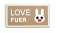 Аппликации пришивные "Love Fuer", 3,8х2,1 см, 20 штук, арт. TBY.2341