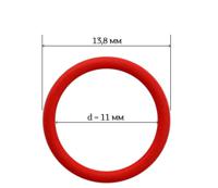 Кольца для бюстгальтера, 11 мм, цвет: красный, 50 штук (количество товаров в комплекте: 50)