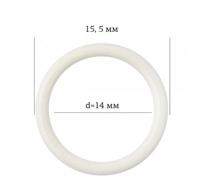 Кольца для бюстгальтера, 14 мм, цвет: приглушенный белый, 50 штук (количество товаров в комплекте: 50)