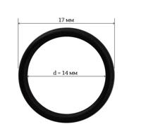 Кольца для бюстгальтера, 14 мм, цвет: черный, 50 штук (количество товаров в комплекте: 50)