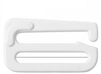 Крючок для бюстгальтера, 15 мм, цвет: белый, 50 штук (количество товаров в комплекте: 50)