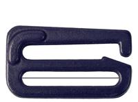 Крючок для бюстгальтера, 15 мм, цвет: темно-синий, 50 штук (количество товаров в комплекте: 50)