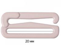 Крючок для бюстгальтера, 20 мм, цвет: серебристый пион, 50 штук (количество товаров в комплекте: 50)