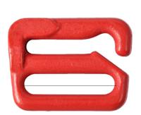 Крючок для бюстгальтера, 10 мм, цвет: красный, 50 штук (количество товаров в комплекте: 50)