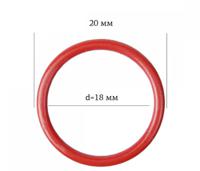Кольца для бюстгальтера, 18 мм, цвет: красный, 50 штук (количество товаров в комплекте: 50)