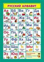 Учебный плакат А4 "Русский алфавит"