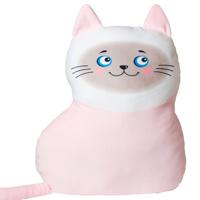 Игрушка мягкая "Кошка Сима", цвет: розовый, 41x12x31 см