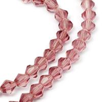 Бусины граненые на нитях "Биконус", 4x4 мм, цвет: 14 лиловый, 120 бусин