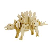 Деревянный 3D пазл "Стегозавр", 40 деталей