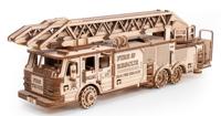 Сборная модель деревянная 3D EWA "Пожарная машина с лестницей"
