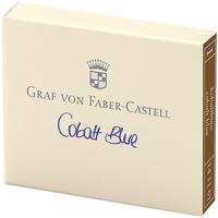 Картриджи чернильные "Graf von Faber-Castell", синий кобальт, 6 штук