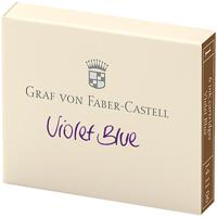 Картриджи чернильные "Graf von Faber-Castell", фиолетово-синий, 6 штук