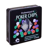 Игра настольная "Покер", 100 фишек, 2 колоды карт, 20х20х5 см