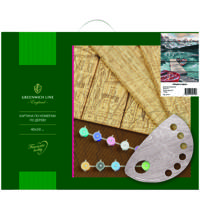 Картина по номерам по дереву "Озеро в горах", 40x50 см