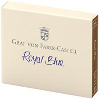 Картриджи чернильные "Graf von Faber-Castell", королевский синий, 6 штук