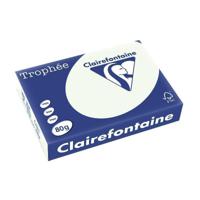 Бумага цветная "TROPHEE", А4, 80 г/м2, цвет: зеленый, пастель, 500 листов