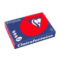 Бумага цветная "Trophee", А4, 80 г/м2, 500 листов, красная интенсив