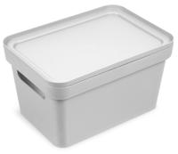 Коробка для хранения "Фортуна", 270x190x150 мм, цвет: светло-серый