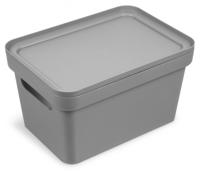Коробка для хранения "Фортуна", 270x190x150 мм, цвет: серый