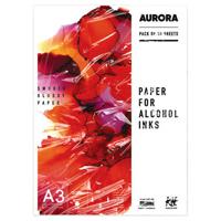 Бумага для спиртовых чернил "Aurora", экстра-гладкая, А3, 10 листов, 150 г/м2