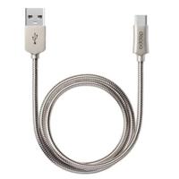 Дата-кабель Deppa Metal USB - Type-C, алюминий, 1.2 м, стальной, арт. 72274