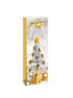 Пакет подарочный "Новогодняя елка в золотом", 12х35х9 см