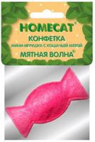 Мини-игрушка с кошачьей мятой Homecat "Мятная волна", конфетка, 5 см