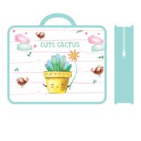 Папка детская "Cute Cactus", с ручками, 330x260x75 мм