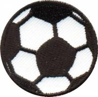 Термоаппликация "Футбольный мяч", маленький, 3,9x3,9 см