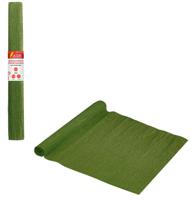 Бумага гофрированная (креповая) для флористики "Остров сокровищ", 50x250 мм, 110 г/м2, цвет травяной