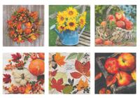 Набор бумажных салфеток для декупажа Love2art "Осенняя пора", 6 штук, 33x33 см