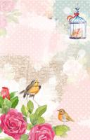 Бумага рисовая Love2art "Цветы и птицы", 32х22 см