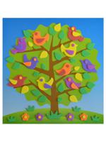 Аппликация "Птички на дереве"